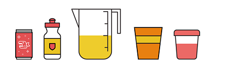 diiferent measures. different capacity.